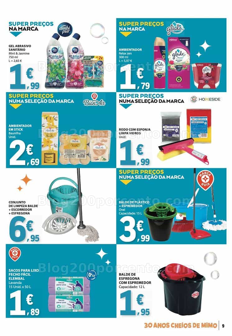 Antevisão Folheto E-LECLERC Limpeza Promoções de 3 a 15 março